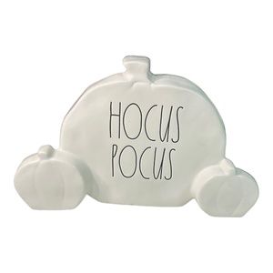 Rae Dunn "HOCUS POCUS" Pumpkin Carriage Decor